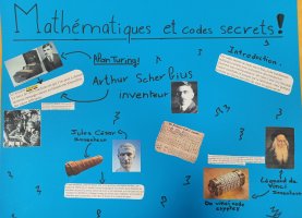 Mathématiques et codes secrets (Léana, Alycia, Inaya, Asmaa 6ième6)